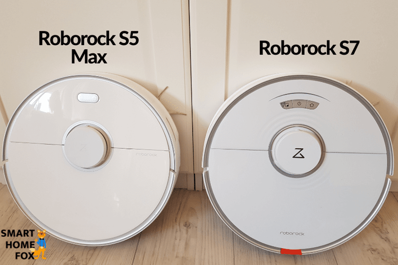 Roborock S7 и Roborock S5 Max стоят рядом